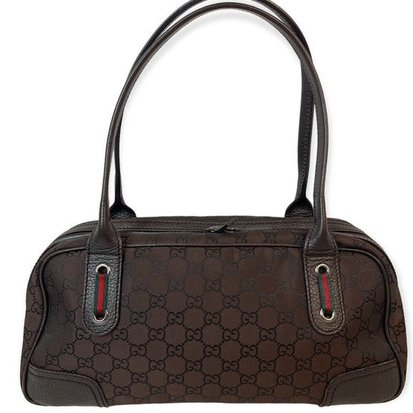 EUC, GUCCI SHERRY LINE GG CANVAS SHOULDER BAG. Authenticity included - Picture 15 of 16